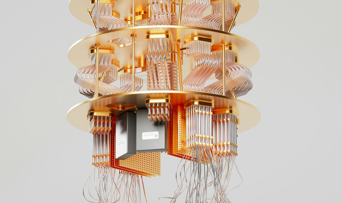 Illustration of a dilution refrigerator housing a quantum processor, cooled to near absolute zero to stabilise fragile qubits (Image: Unsplash)