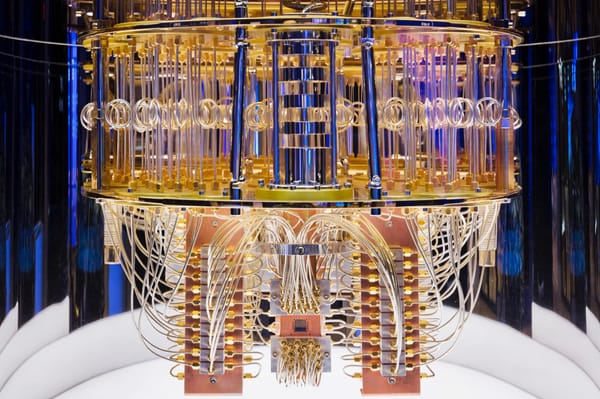 The interior of an IBM Quantum System One model (Credit: IBM)